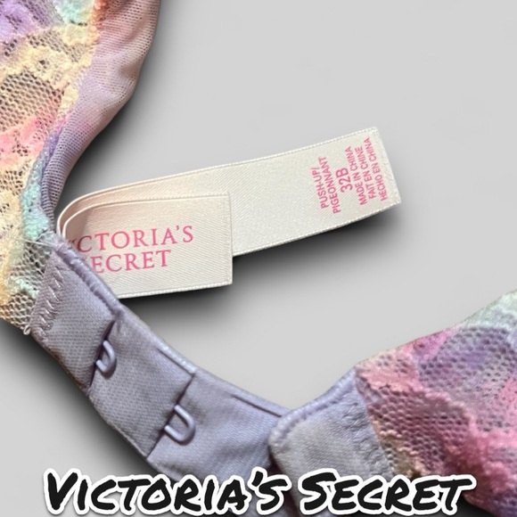 Victoria Secret Bra Watercolor Pastel Colored Lace design and adjustable straps. - Picture 6 of 6